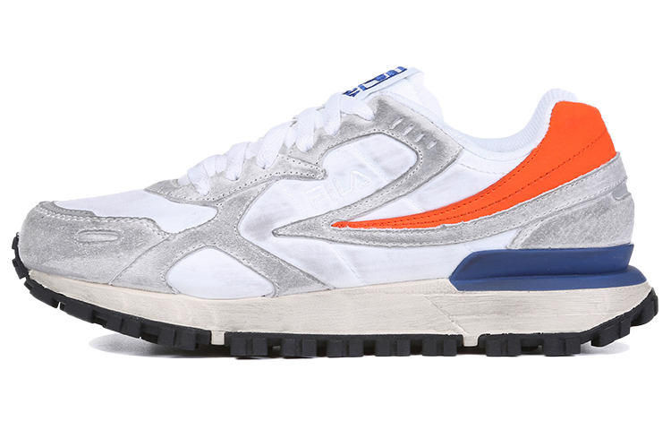 FILA Zagato Washing Low Top Running Shoes Grey/Orange/Blue 1RM01579D_817