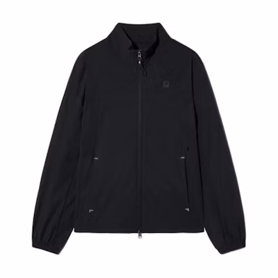 FILA Zip-Up High Collar Plain Long Sleeve Jacket Unisex - Black FS2JKH2203UBLK