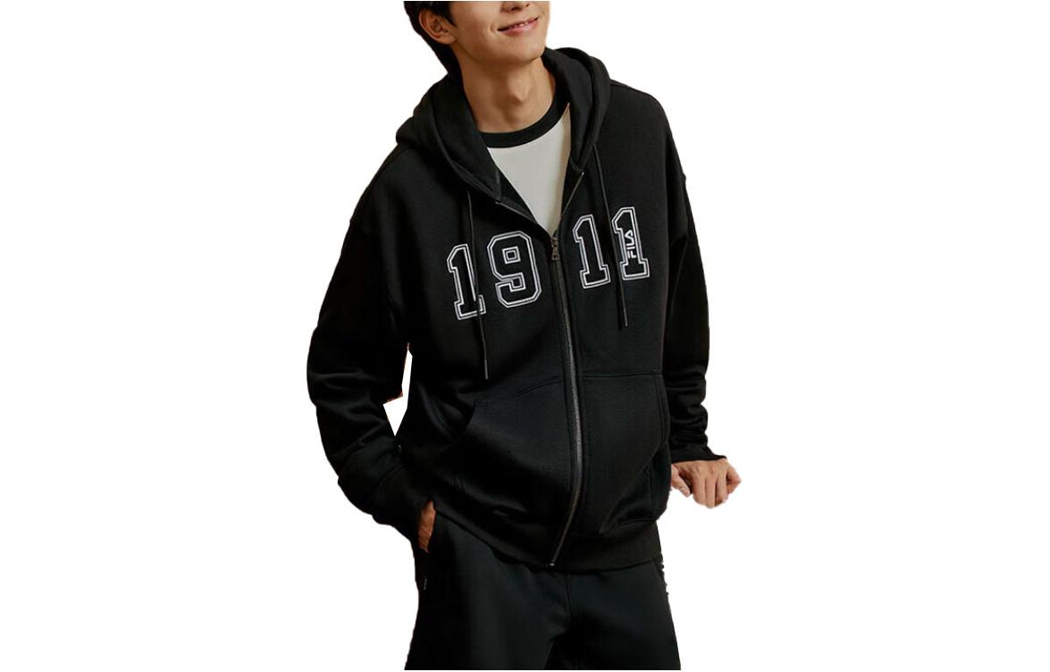 FILA Zip-Up Jacket Sweatshirt Unisex Black F11U339502FBK