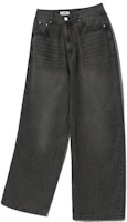 Order FILLUMINATE Distressed Washed Denim Pants - Black Damage Washed Denim Pants-bk