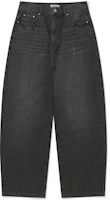 Lookbook FILLUMINATE Distressed Washed Denim Pants - Black Damage Washed Denim Pants-bk