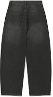 Shop FILLUMINATE Distressed Washed Denim Pants - Black Damage Washed Denim Pants-bk