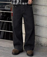 Filluminate Distressed Washed Denim Pants - Low Black FBFSUDP003WB Filluminate Distressed Washed Denim Pants - Low Black FBFSUDP003WB