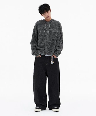 Filluminate Distressed Washed Denim Pants - Low Black FBFSUDP003WB Lookbook Filluminate Distressed Washed Denim Pants - Low Black FBFSUDP003WB