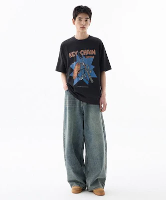 FILLUMINATE 做旧水洗牛仔裤 - 中蓝色 Damage Washed Denim Pants-mb Purchase FILLUMINATE 做旧水洗牛仔裤 - 中蓝色 Damage Washed Denim Pants-mb