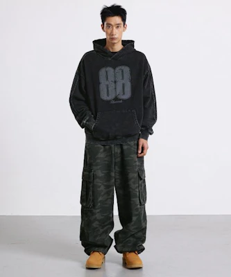 Filluminate Military Cargo Pants - Black FBESUWP103BK Shop Filluminate Military Cargo Pants - Black FBESUWP103BK