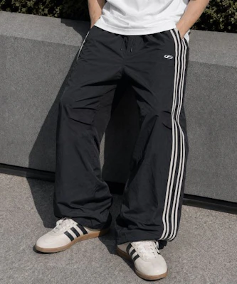 FILLUMINATE Nylon Two-Tuck Track Pants - Black FBFCUPT001BK Buy FILLUMINATE Nylon Two-Tuck Track Pants - Black FBFCUPT001BK