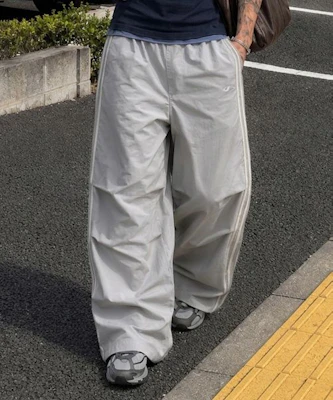 FILLUMINATE Nylon Two Tuck Track Pants - Gray FBFCUPT001GR Buy FILLUMINATE Nylon Two Tuck Track Pants - Gray FBFCUPT001GR