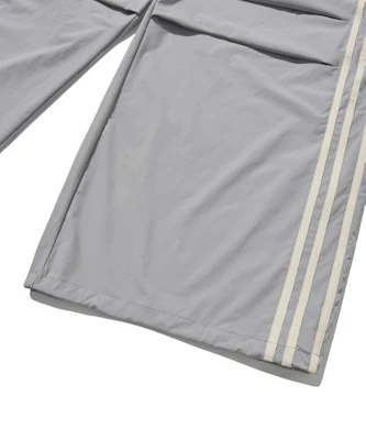 FILLUMINATE Nylon Two Tuck Track Pants - Gray FBFCUPT001GR 6