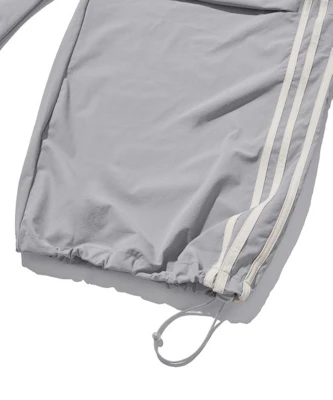 FILLUMINATE Nylon Two Tuck Track Pants - Gray FBFCUPT001GR 7