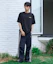 Shop FILLUMINATE Nylon Two Tuck Track Pants - Navy FBFCUPT001NY