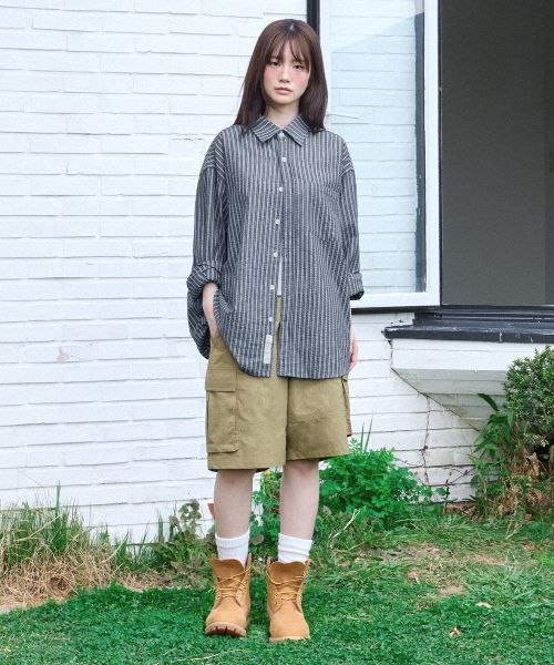 Purchase Filluminate Seersucker Stripe Shirt - Navy FBEUUSH156NY