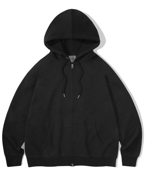 Order 필루미네이트 투웨이 에센셜 후드 집업 - 블랙 TWO-WAY ESSENTIAL HOOD ZIP-UP-BK