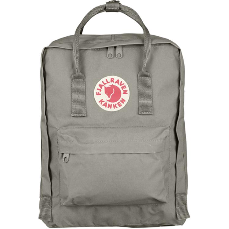 Fjallraven Kanken 16L Lightweight Nylon Backpack Fog Gray Unisex Style 23510-021