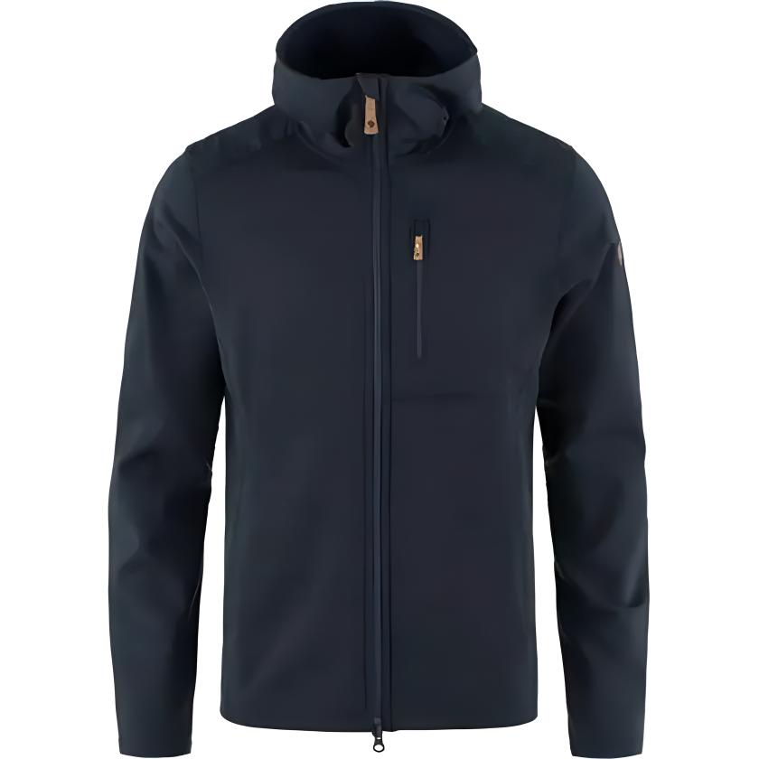 Fjallraven Solid Navy Blue Zip-Up Hoodie Jacket 81479555