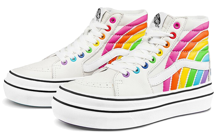 Order 플라워샵 X 반스 레인보우 컴피쿠션 스케이트-하이 VN0A54EU2N7