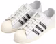 Lookbook フットインダストリー×アディダス Superstar 白/黒/オフホワイト HQ7011