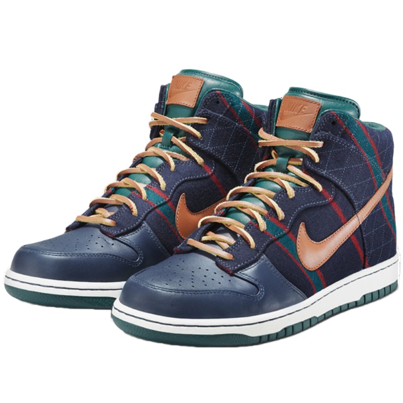 Lookbook Fox Brothers x Nike Dunk High Premium SP 'Obsidian Pecan' - Kekwa Biru Pecan 598955-400