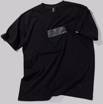 FR2 CAUTION Logo T-shirt Black Details for FR2 CAUTION Logo T-shirt Black