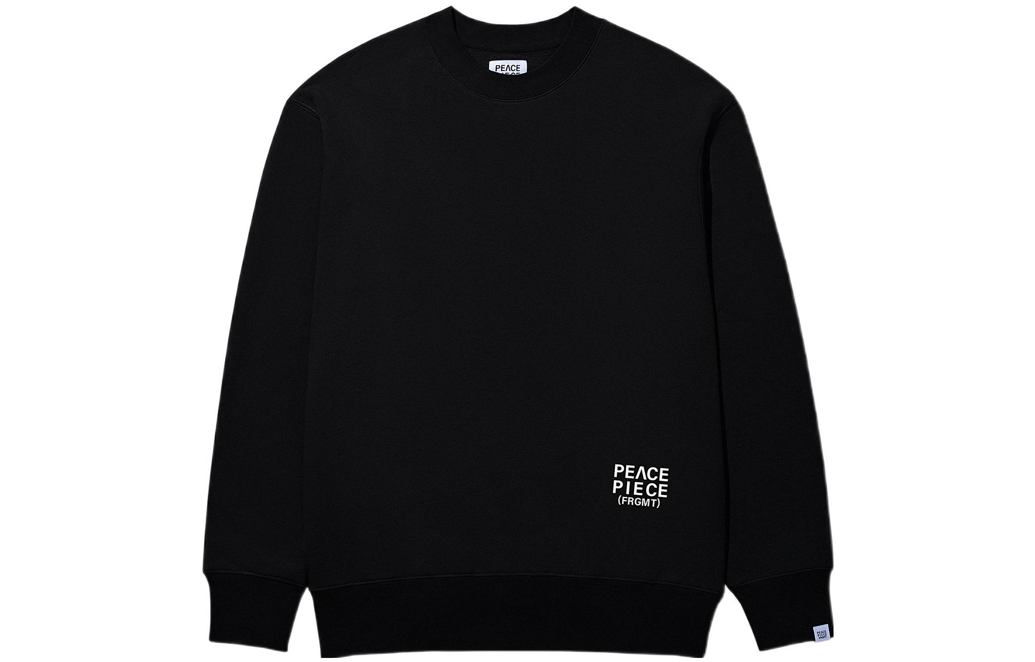Fragment Design FW22 Letter Logo Pullover Sweatshirt Black PPA22007-BLACK