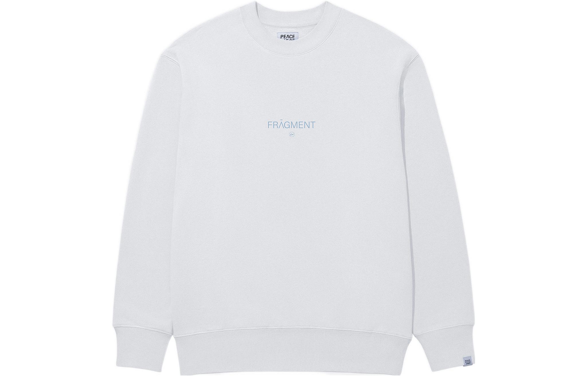 Fragment Design FW22 Peace Piece Crewneck Sweatshirt White - Streetwear Style PPA22008-WHITE