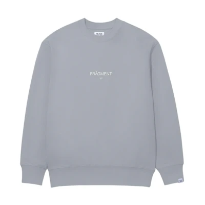 Fragment Design FW22 Peace Piece Crewneck Sweatshirt Grey Streetwear Pullover PPA22008-GREY