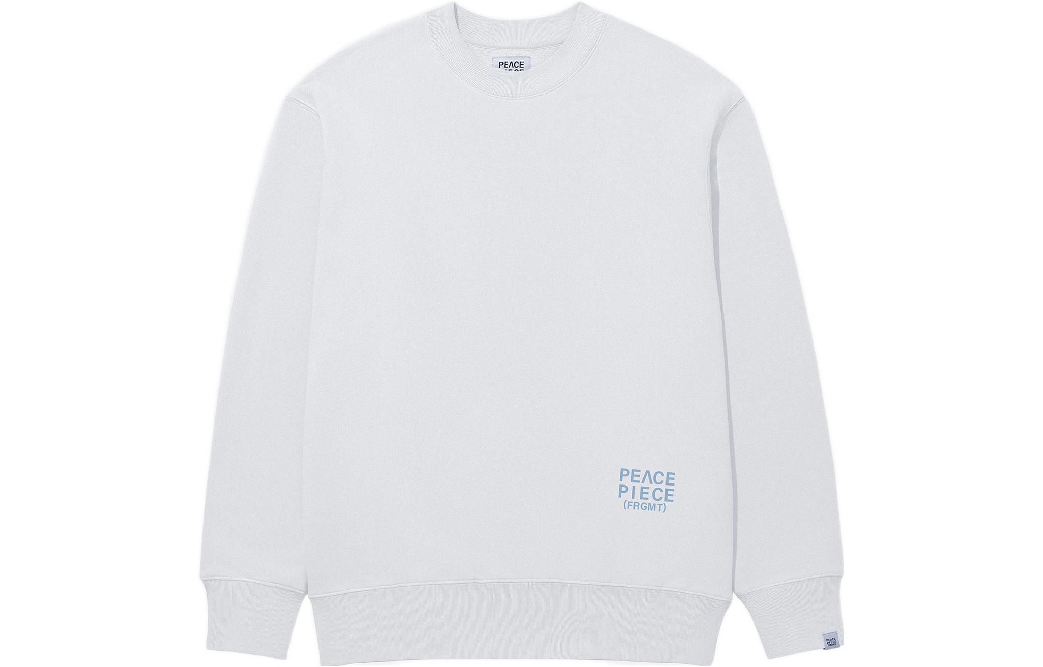 Fragment Design FW22 Peace Piece White Pullover Sweatshirt Japan Streetwear PPA22007-WHITE