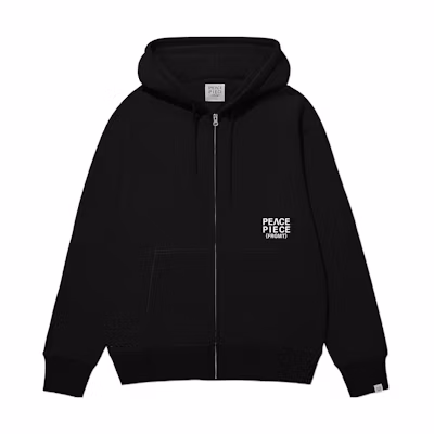Fragment Design Peace Piece Hoodie Black - Japanese Streetwear PPA22011-BLACK