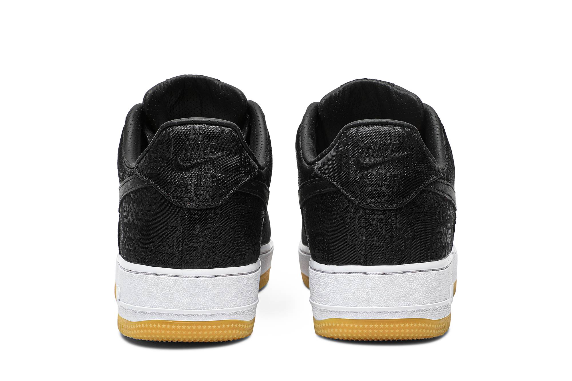 Fragment Design x CLOT x Nike Air Force 1 'Black Silk' [also worn by Jay Chou] CZ3986-001 - Image 6