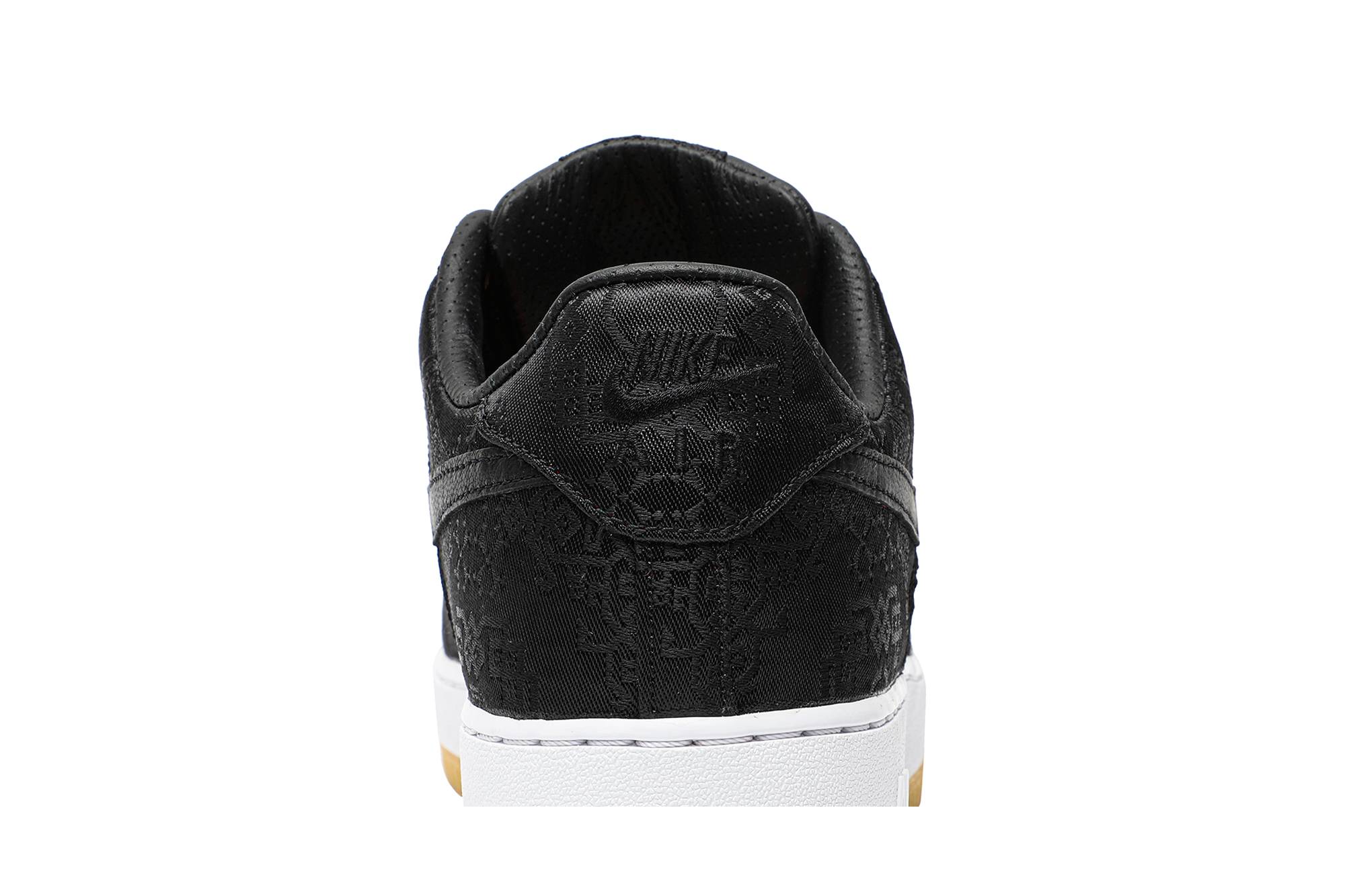 Fragment Design x CLOT x Nike Air Force 1 'Black Silk' [also worn by Jay Chou] CZ3986-001 - Image 7