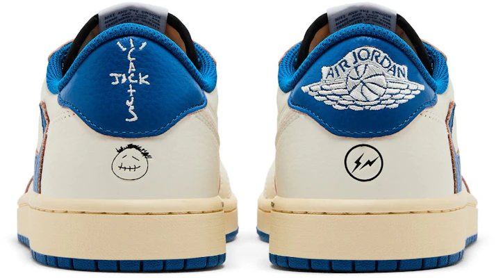 Fragment Design x Jordan x Travis Scott x Air Jordan Air 1 Retro Low OG SP 'Sail Military Blue' DM7866-104 Details for Fragment Design x Jordan x Travis Scott x Air Jordan Air 1 Retro Low OG SP 'Sail Military Blue' DM7866-104