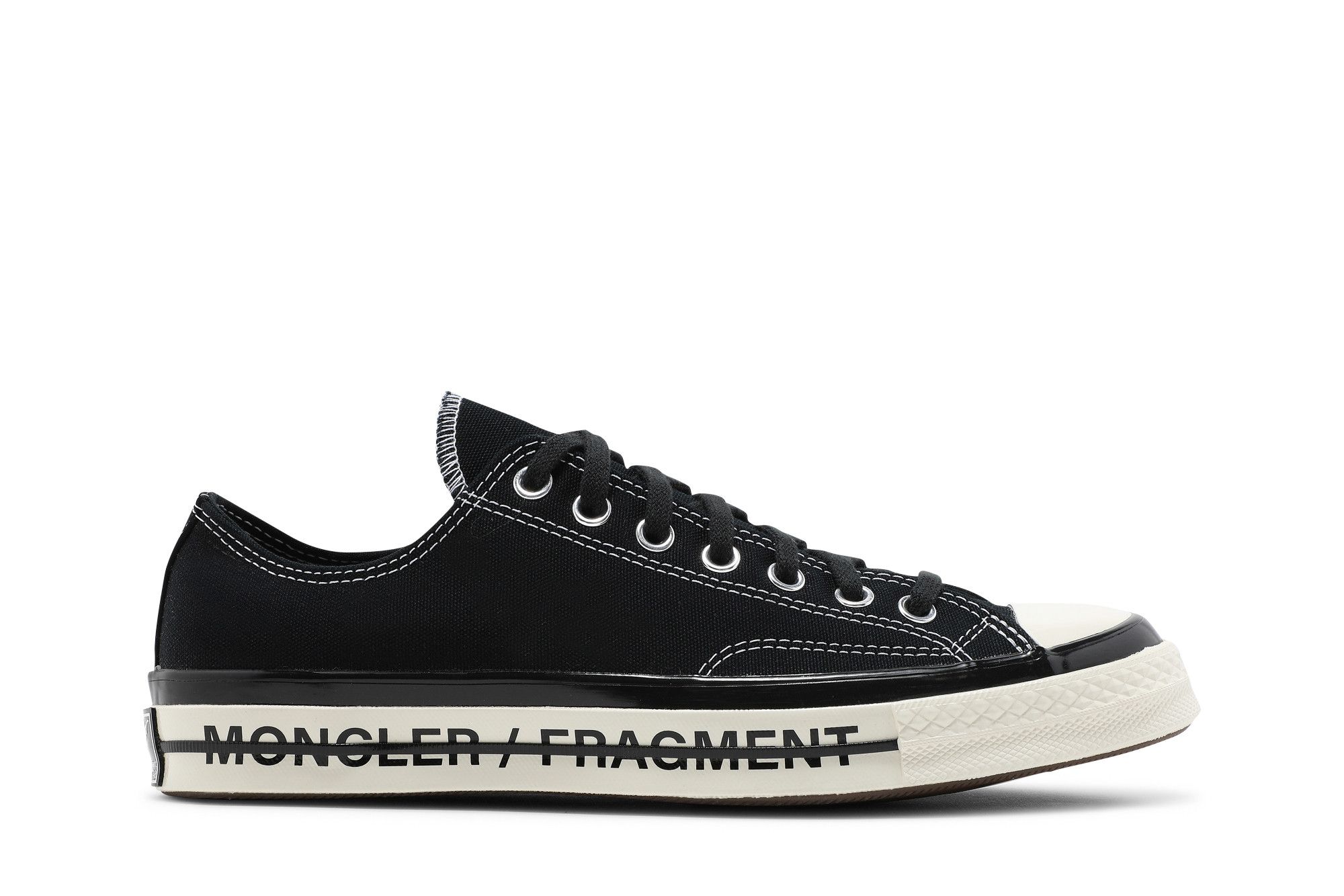 Fragment Design x Moncler x Converse Chuck 70 Low 'Black' 172320C