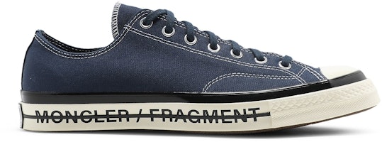 Fragment Design x Moncler x Converse Chuck 70 Low 'Insignia Blue' 172323C Fragment Design x Moncler x Converse Chuck 70 Low 'Insignia Blue' 172323C