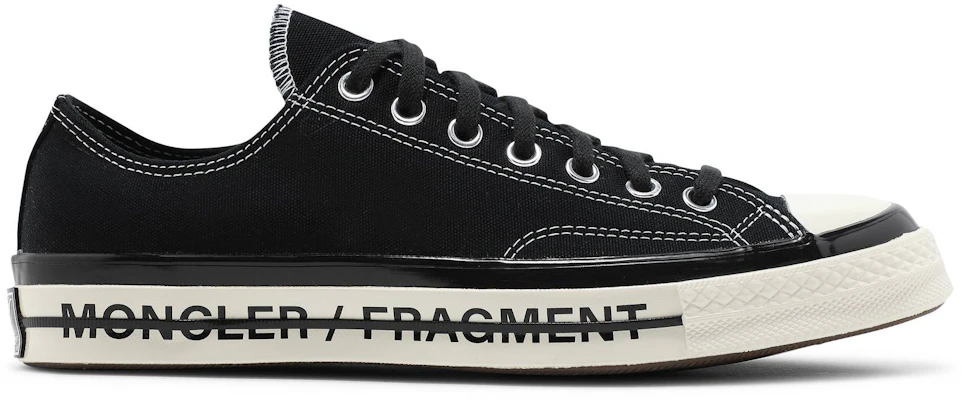 프래그먼트 디자인 x 몽클레르 x 컨버스 척 70 로우 '블랙' 172320C Buy 프래그먼트 디자인 x 몽클레르 x 컨버스 척 70 로우 '블랙' 172320C
