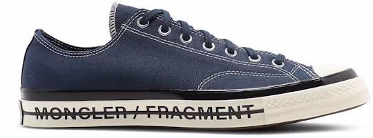 Fragment Design x Moncler x Converse Chuck 70 Low 'Insignia Blue' 172323C Fragment Design x Moncler x Converse Chuck 70 Low 'Insignia Blue' 172323C