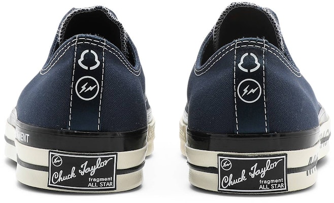 Fragment Design x Moncler x Converse Chuck 70 Low 'Insignia Blue' 172323C Details for Fragment Design x Moncler x Converse Chuck 70 Low 'Insignia Blue' 172323C