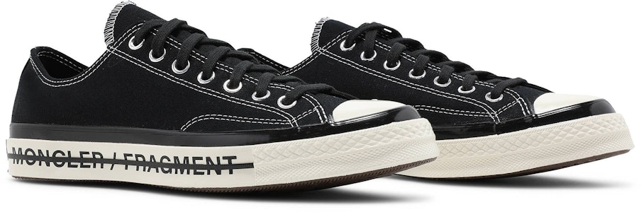 Fragment Design x Moncler x Converse Chuck 70 Low 'Hitam' 172320C Cheap Fragment Design x Moncler x Converse Chuck 70 Low 'Hitam' 172320C