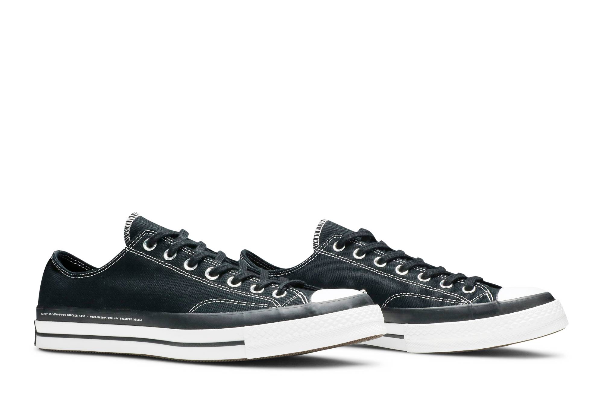 Fragment Design x Moncler x Converse Chuck 70 Low 'Black' 169069C