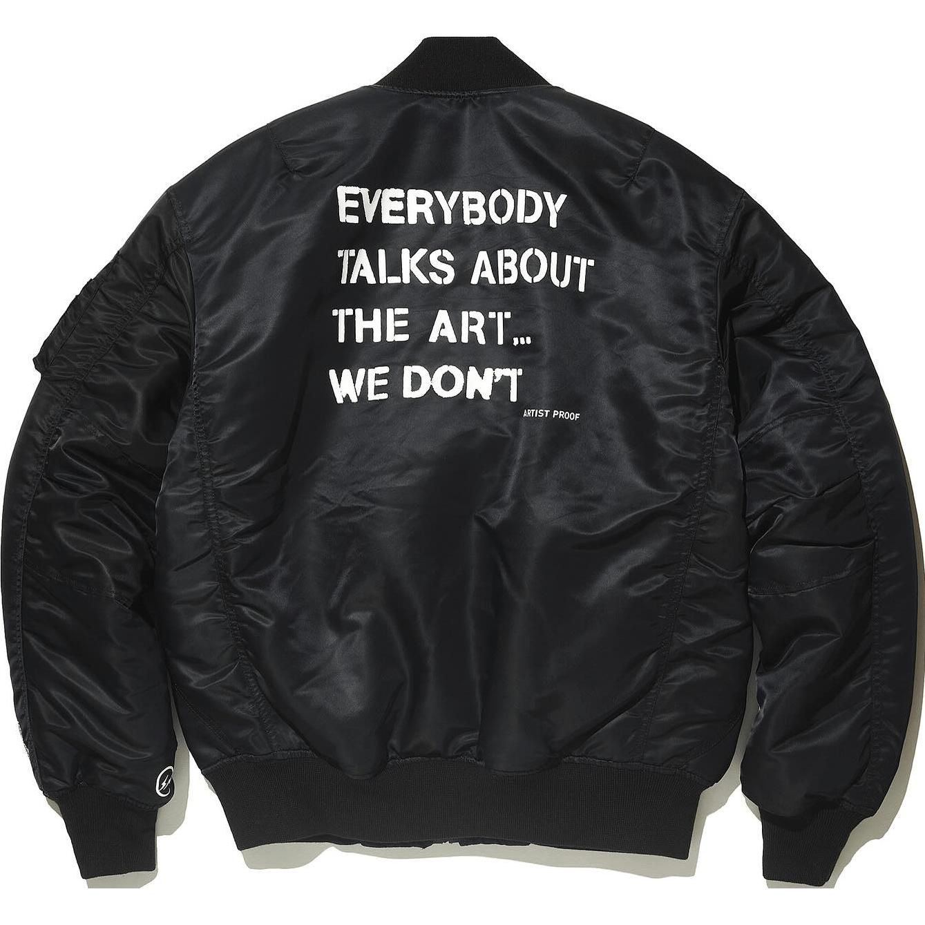 Fragment Design nonnative ARTIST PROOF FW24 Black Logo Cuff Zip-Up Jacket Unisex FRA-FW24-001