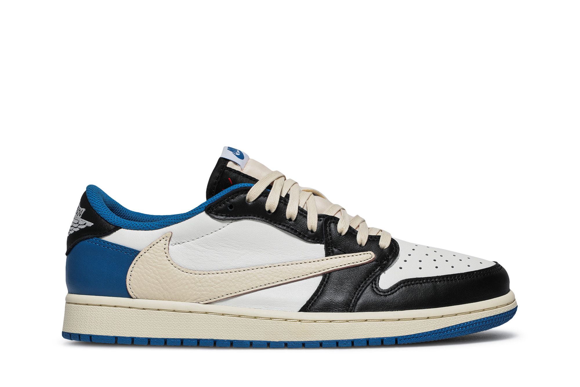 Fragment Design x Travis Scott x Air Jordan 1 Retro Low 'Military Blue' DM7866-140