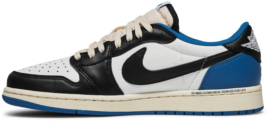 Buy Fragment Design x Travis Scott x Air Jordan 1 Retro Low Military Blue DM7866 140 Novelship