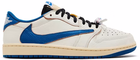 Fragment Design x Travis Scott x Air Jordan Air 1 Retro Low OG SP 'Sail Military Blue' DM7866-104 Fragment Design x Travis Scott x Air Jordan Air 1 Retro Low OG SP 'Sail Military Blue' DM7866-104