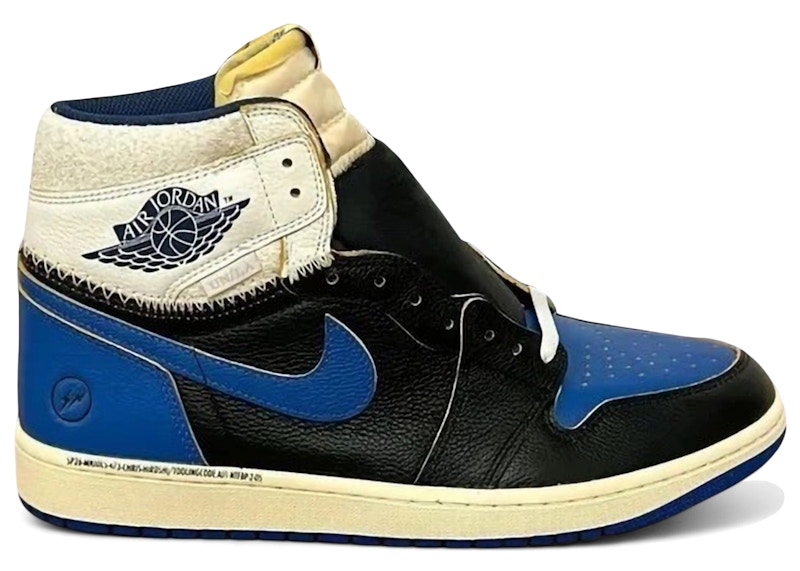 Fragment Design x Union x Jordan x Air Jordan Air 1 Retro High OG 'Sport Royal' IO7847-001