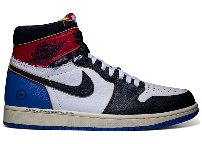 Fragment Design x Union x Jordan x Air Jordan Air 1 Retro High OG 'Varsity Red Sport Royal' IO7847-002