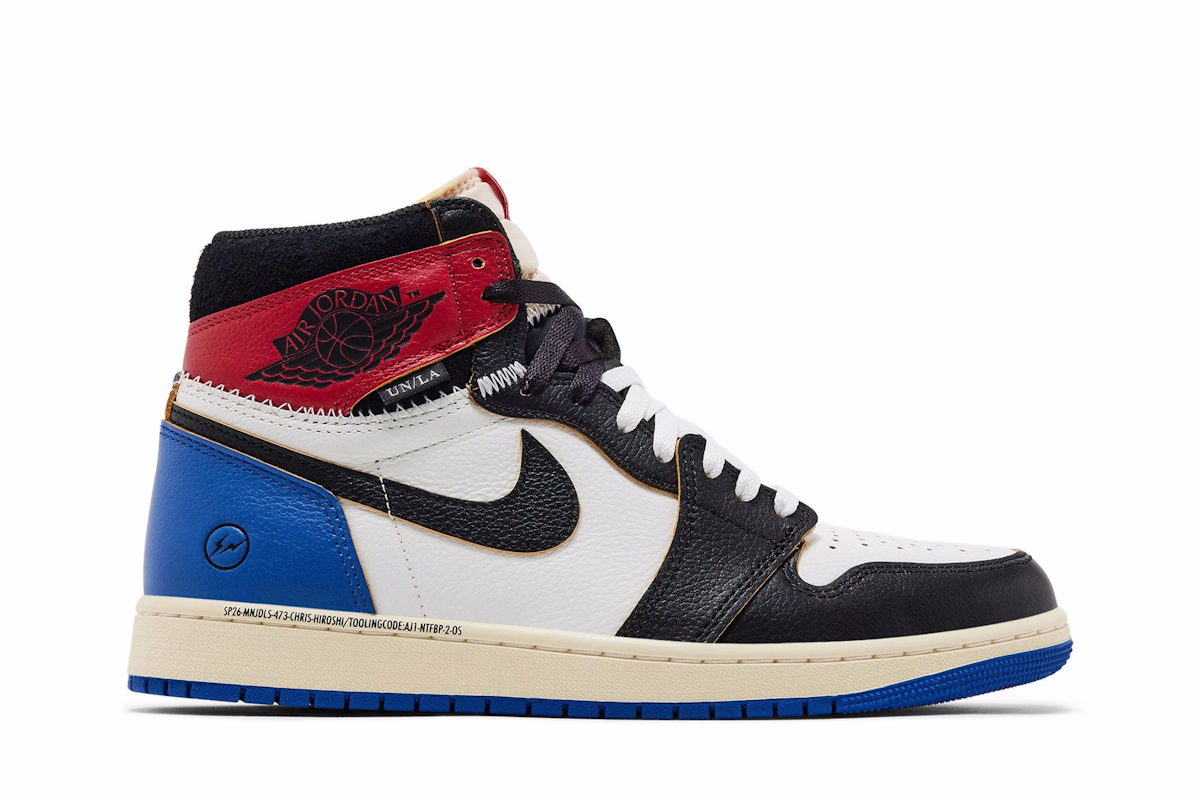 Fragment Design x Union x Jordan x Air Jordan Air 1 Retro High OG 'Varsity Red Sport Royal'