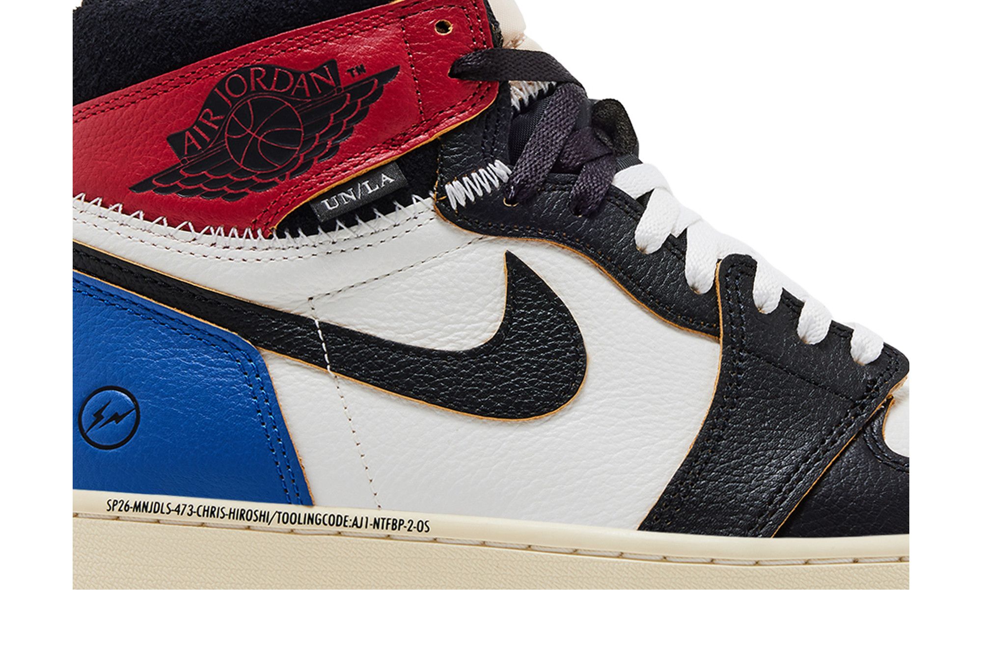 Lookbook Fragment Design x Union x Air Jordan 1 Retro High OG ''Varsity Red Sport Royal'' IO7847-002