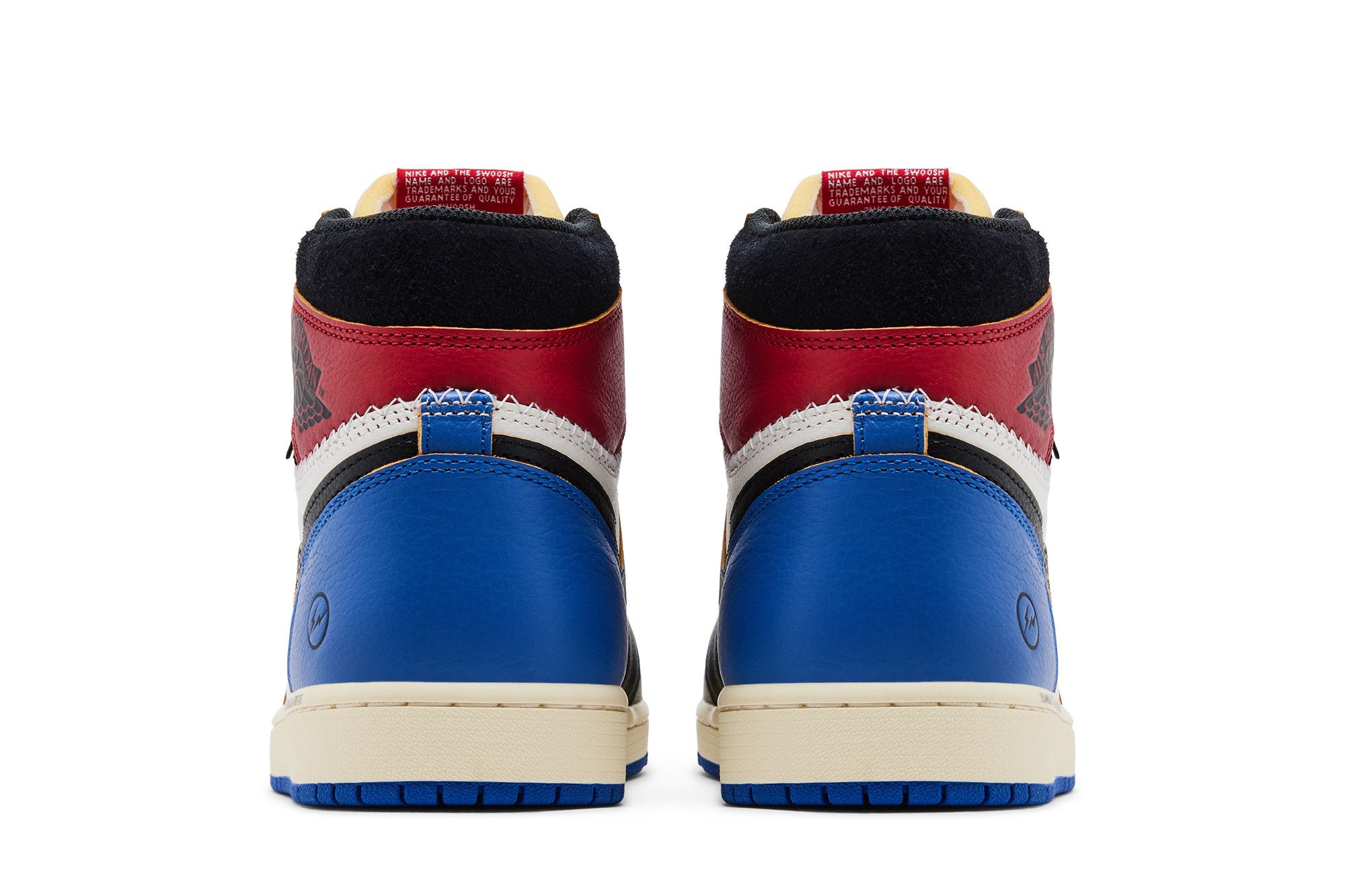Sizing Fragment Design x Union x Air Jordan 1 Retro High OG ''Varsity Red Sport Royal'' IO7847-002