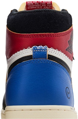 Fragment Design x Union x Jordan x Air Jordan 1 高筒復古 OG ''大學紅 皇家藍'' IO7847-002 Sizing Fragment Design x Union x Jordan x Air Jordan 1 高筒復古 OG ''大學紅 皇家藍'' IO7847-002