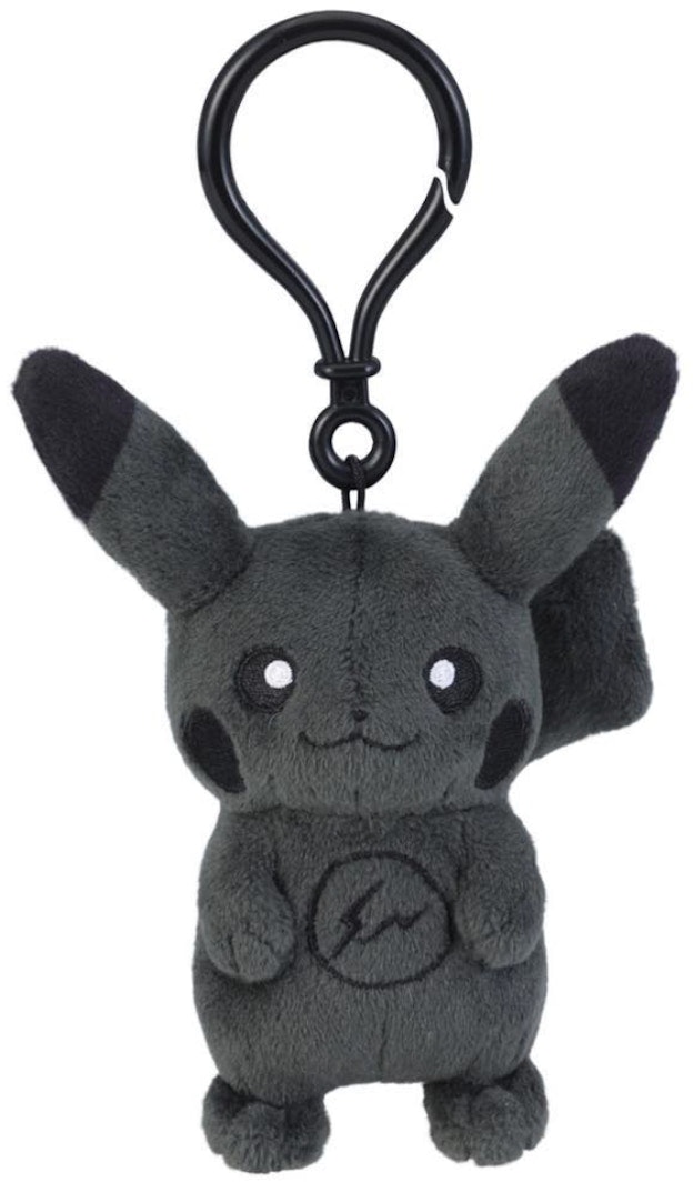 fragment-x-pokemon-pikachu-p025-thunderbolt-project-mascot-keychain-black-grey