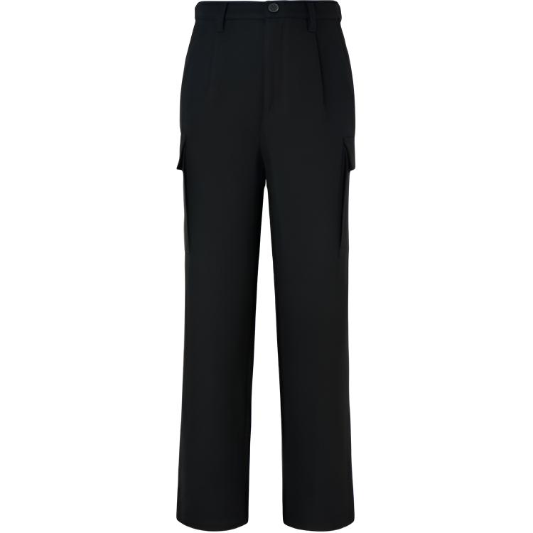FRAME Black Tapered Wool Straight-Leg Casual Cargo Pants JVM1666844305332